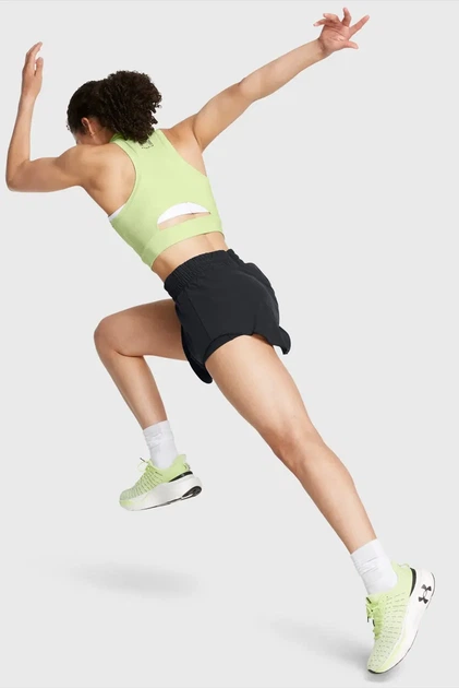 Жіночий салатовий топ Run Anywhere Crop Tank Under Armour L 1386344-383 - зображення 3