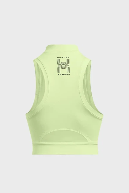 Жіночий салатовий топ Run Anywhere Crop Tank Under Armour L 1386344-383 - зображення 5