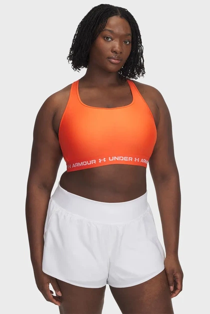 Жіночий помаранчевий топ Crossback Mid Bra Under Armour XL 1361034-847 - изображение 4