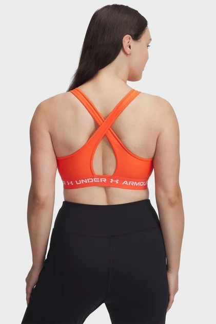 Жіночий помаранчевий топ Crossback Mid Bra Under Armour XL 1361034-847 - изображение 8