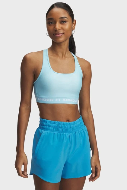 Жіночий блакитний топ Crossback Mid Bra Under Armour XL 1361034-494 - зображення 5