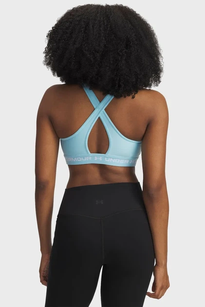 Жіночий блакитний топ Crossback Mid Bra Under Armour XL 1361034-494 - зображення 7