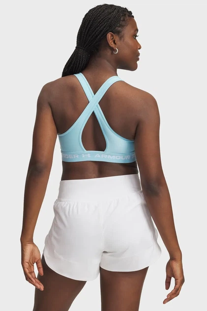 Жіночий блакитний топ Crossback Mid Bra Under Armour XL 1361034-494 - зображення 8