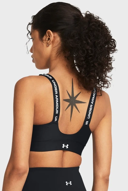 Жіночий чорний топ UA Infinity High Zip 2.0 Bra Under Armour L A-C 1384118-001 - Фото 2 Жіночий чорний топ UA Infinity High Zip 2.0 Bra Under Armour L A-C 1384118-001 - изображение 2