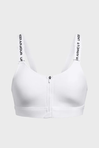Жіночий білий топ UA Infinity High Zip 2.0 Bra Under Armour XL A-C 1384118-100 - Фото 4 Жіночий білий топ UA Infinity High Zip 2.0 Bra Under Armour XL A-C 1384118-100 - изображение 4