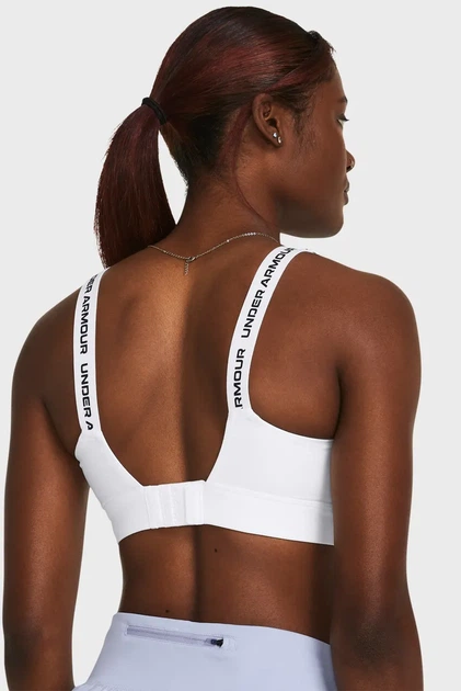 Білий топ UA Infinity High 2.0 Bra Under Armour L D-DD 1384112-100 - зображення 4