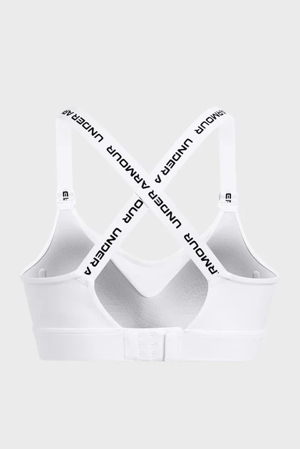 Білий топ UA Infinity High 2.0 Bra Under Armour L D-DD 1384112-100 - зображення 7