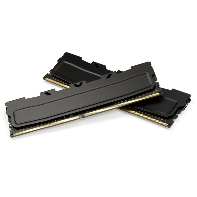 Модуль памяти для компьютера DDR4 16GB (2x8GB) 3200 MHz Kudos Black eXceleram (EKBLACK4163216AD) - Фото 2 Модуль памяти для компьютера DDR4 16GB (2x8GB) 3200 MHz Kudos Black eXceleram (EKBLACK4163216AD) - изображение 2