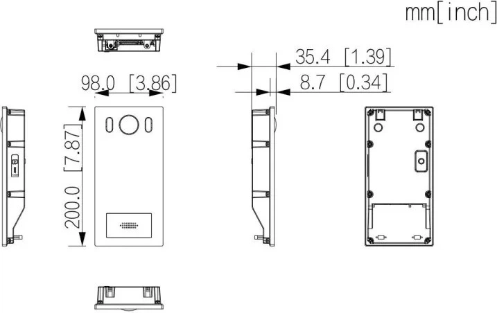 Панель виклику Dahua VTO6222E-P (6923172549297) - зображення 4