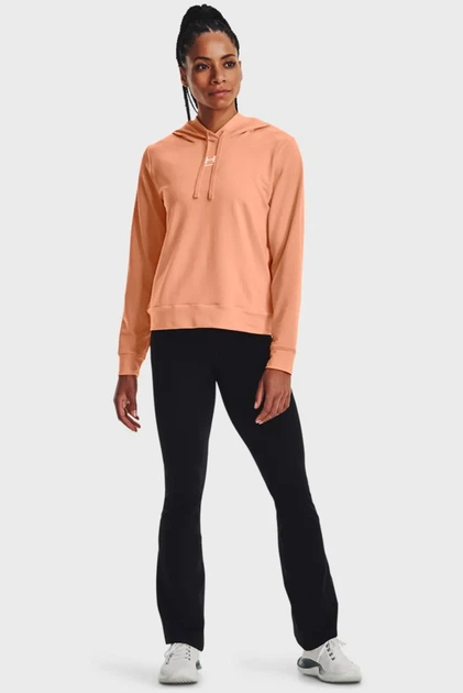 Жіноче персикове худощі Rival Terry Hoodie Under Armour M 1369855-868 - Фото 2 Жіноче персикове худощі Rival Terry Hoodie Under Armour M 1369855-868 - зображення 2