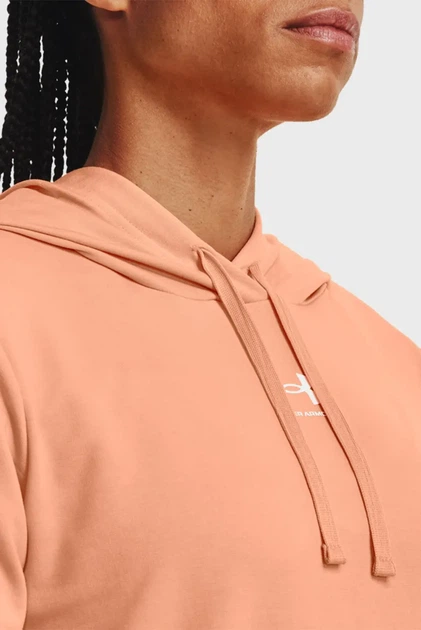 Жіноче персикове худі Rival Terry Hoodie Under Armour S 1369855-868 - изображение 4