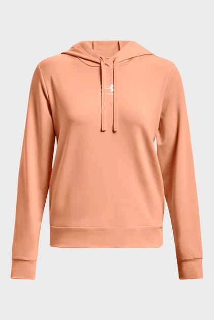 Жіноче персикове худі Rival Terry Hoodie Under Armour S 1369855-868 - изображение 5