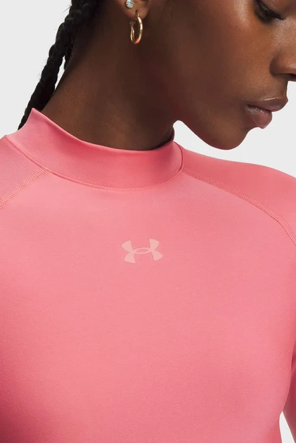 Жіночий рожевий топ HeatGear Crop Mock LS Under Armour S 6012691-600 - Фото 2 Жіночий рожевий топ HeatGear Crop Mock LS Under Armour S 6012691-600 - изображение 2