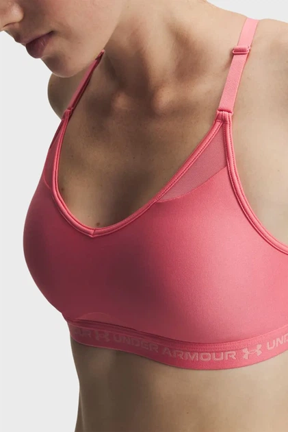 Жіночий рожевий топ UA Crossback Low Bra Under Armour XS 1386424-600 - изображение 3