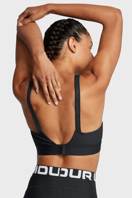 Чорний жіночий бюстгальтер UA Infinity Mid 2.0 Bra Under Armour S AC 1384123-002 - Фото 3 Чорний жіночий бюстгальтер UA Infinity Mid 2.0 Bra Under Armour S AC 1384123-002 - зображення 3