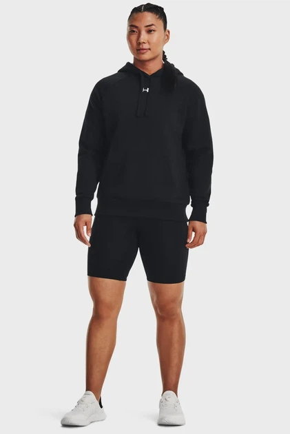 Жіноче чорне худі Rival Fleece Hoodie Under Armour S 1379500-001 - зображення 2