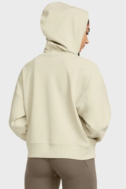 Жіноче бежеве худі Journey Rib OS Hdy Under Armour L 1382732-273 - изображение 3