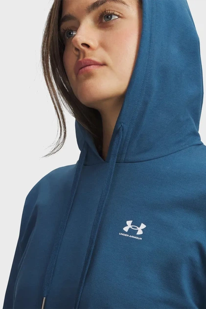 Жіноче синє худе Sport Terry Hoodie-BLU Under Armour LG 6011015-498 - Фото 6 Жіноче синє худе Sport Terry Hoodie-BLU Under Armour LG 6011015-498 - зображення 6
