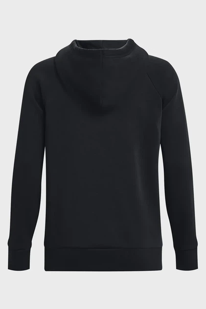 Жіноче чорне худі UA Rival Fleece Big Logo Hdy Under Armour XL 1379501-001 - изображение 6
