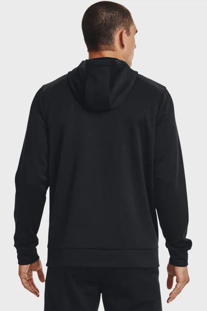 Чоловіче чорне худі UA Armour Fleece FZ Hoodie Under Armour XXL 1373357-001 - изображение 3