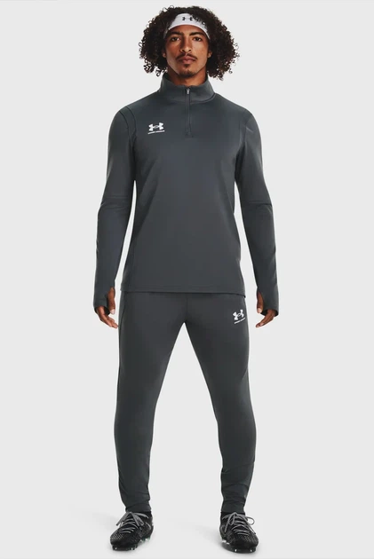 Чоловіча темно-сіра спортивна кофта UA M's Ch. Midlayer Under Armour SM 1379588-025 - Фото 2 Чоловіча темно-сіра спортивна кофта UA M's Ch. Midlayer Under Armour SM 1379588-025 - изображение 2