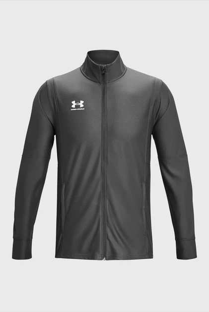 Чоловіча темно-сіра спортивна кофта UA M's Ch. Track Jacket Under Armour MD 1379494-025 - Фото 5 Чоловіча темно-сіра спортивна кофта UA M's Ch. Track Jacket Under Armour MD 1379494-025 - изображение 5