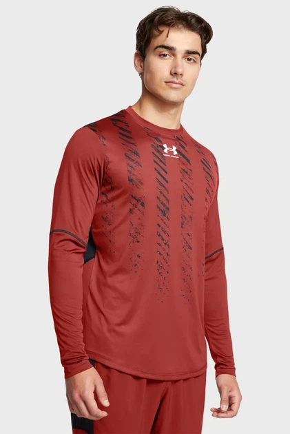 Чоловічий червоний лонгслів UA M's Ch. Pro LS Jersey Under Armour S 1387161-840 - Фото 1 Чоловічий червоний лонгслів UA M's Ch. Pro LS Jersey Under Armour S 1387161-840 - изображение 1