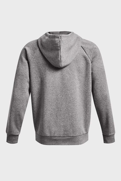 Чоловіче сіре худі UA Rival Fleece FZ Hoodie Under Armour XXL 1379767-025 - зображення 5