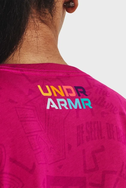 Жіноча рожева футболка UA BHM SS Under Armour XS 1378957-605 - изображение 4