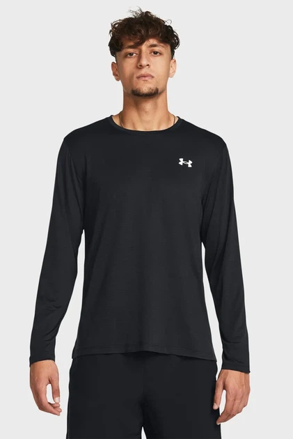 Чоловічий чорний лонгслів UA LAUNCH LONGSLEEVE Under Armour S 1382584-001 - Фото 1 Чоловічий чорний лонгслів UA LAUNCH LONGSLEEVE Under Armour S 1382584-001 - изображение 1