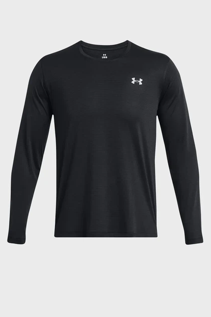 Чоловічий чорний лонгслів UA LAUNCH LONGSLEEVE Under Armour S 1382584-001 - Фото 4 Чоловічий чорний лонгслів UA LAUNCH LONGSLEEVE Under Armour S 1382584-001 - изображение 4