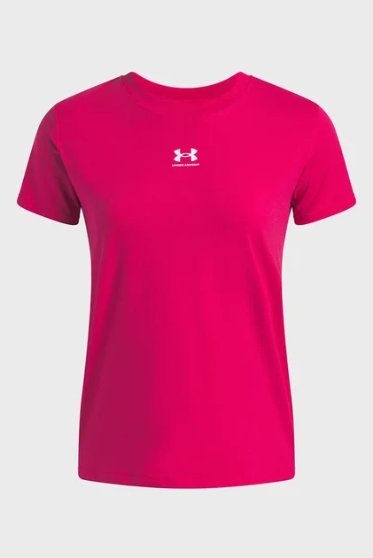 Жіноча малинова футболка UA Rival Core SS Under Armour XS 1383648-681 - Фото 3 Жіноча малинова футболка UA Rival Core SS Under Armour XS 1383648-681 - изображение 3