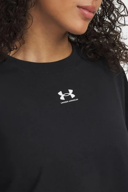 Жіноча чорна футболка UA Rival Boxy Tee Solid Under Armour L 6011064-001 - изображение 3
