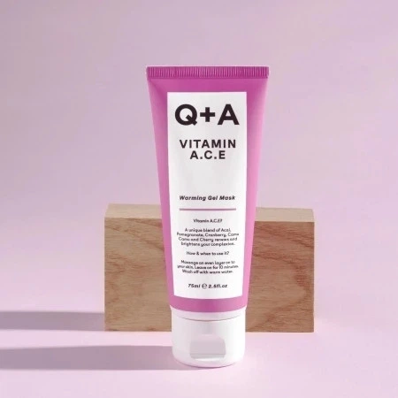 Мультивітамінна маска для обличчя Q+A Vitamin A.C.E. Warming Gel Mask, 75 мл - изображение 8