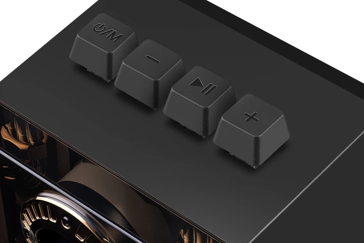 Акустична 2.0 система Defender Futuro 20 Вт, BT/USB/TF/AUX/2400мА/ч Black (65087) - Уцінка - зображення 7