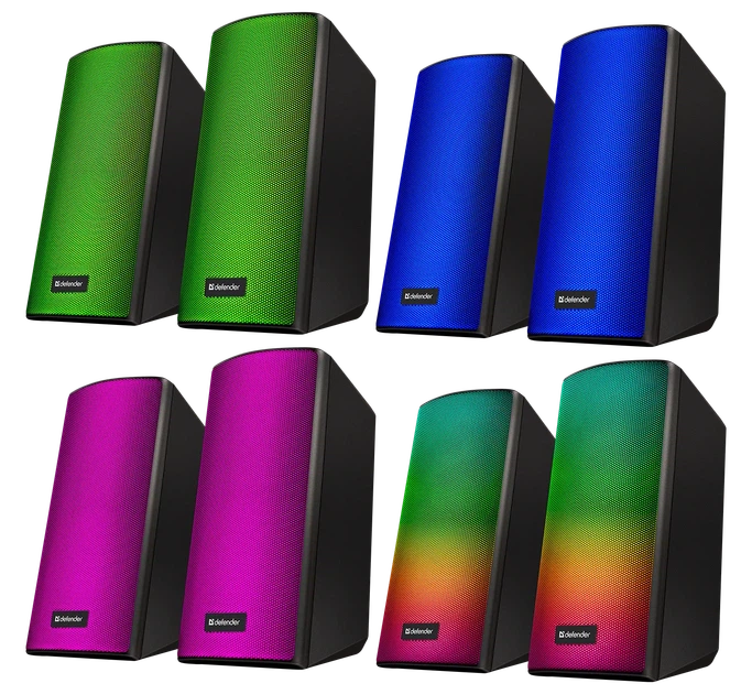 Акустична 2.0 система Defender Spitfire 6W, Bluetooth/light, USB powered Black (65047) - Уценка - изображение 3