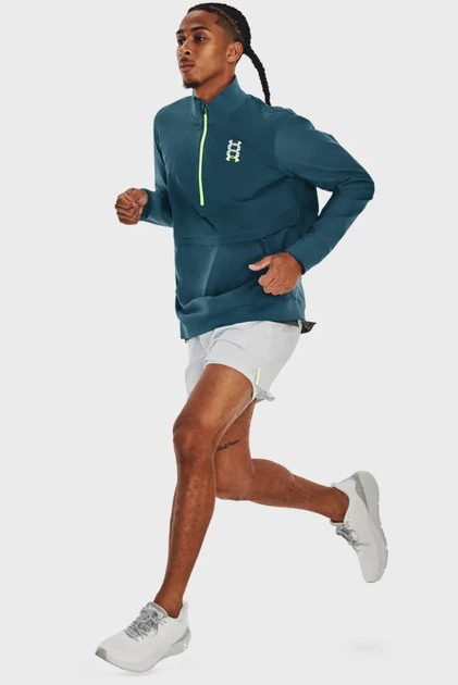 Чоловічий синій анорак UA RUN ANYWHERE PULLOVER Under Armour S 1376502-414 - изображение 2