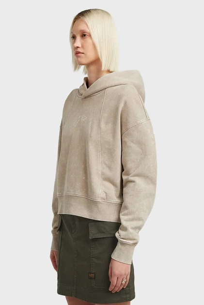 Жіноче бежеве худі Washed G-Star RAW XS D27726,D969 - Фото 3 Жіноче бежеве худі Washed G-Star RAW XS D27726,D969 - зображення 3