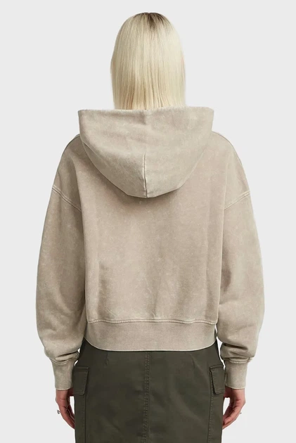 Жіноче бежеве худі Washed G-Star RAW XS D27726,D969 - Фото 4 Жіноче бежеве худі Washed G-Star RAW XS D27726,D969 - зображення 4
