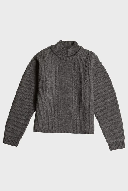 Жіночий сірий вовняний светр Cable G-Star RAW S D27730,D770 - Фото 6 Жіночий сірий вовняний светр Cable G-Star RAW S D27730,D770 - изображение 6