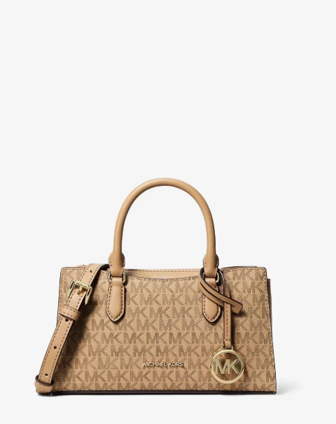 Сумка MICHAEL KORS Arden Small Signature Logo Messenger Bag 35F5G4XM1V Camel бежева - Фото 1 Сумка MICHAEL KORS Arden Small Signature Logo Messenger Bag 35F5G4XM1V Camel бежева - зображення 1