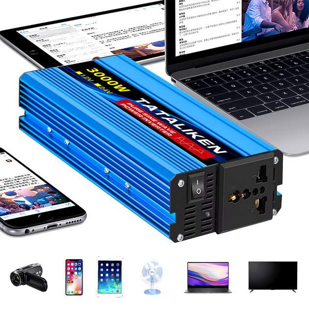 Инвертор Tataliken 3000W 12-220V Чистый синус - зображення 5