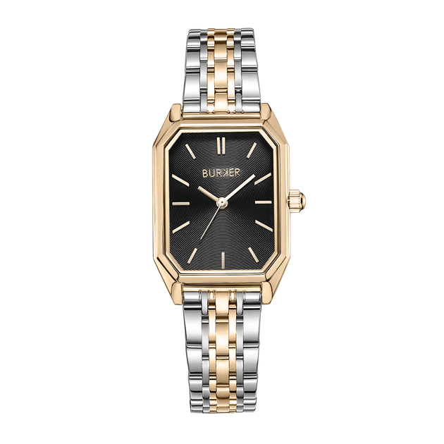 Жіночий Годинник Burker Watches Isabell Чорний Срібно-золотий - Фото 1 Жіночий Годинник Burker Watches Isabell Чорний Срібно-золотий - изображение 1