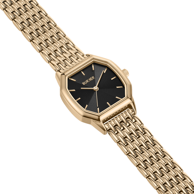 Жіночий Годинник Burker Watches Julia Чорно-золотий - изображение 5
