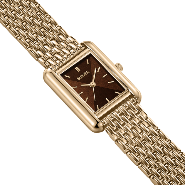Жіночий Годинник Burker Watches Olivia Коричнево-золотий - изображение 2