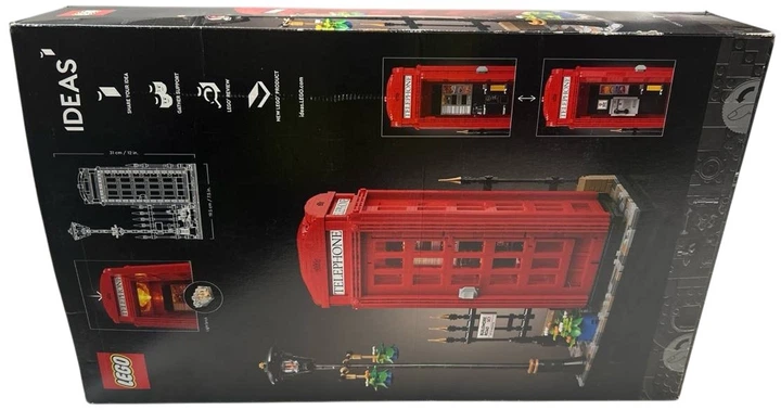 Конструктор LEGO Ideas Червона лондонська телефонна будка 1460 деталей (21347) (955555915814998) - Уцінка - Фото 3 Конструктор LEGO Ideas Червона лондонська телефонна будка 1460 деталей (21347) (955555915814998) - Уцінка - зображення 3