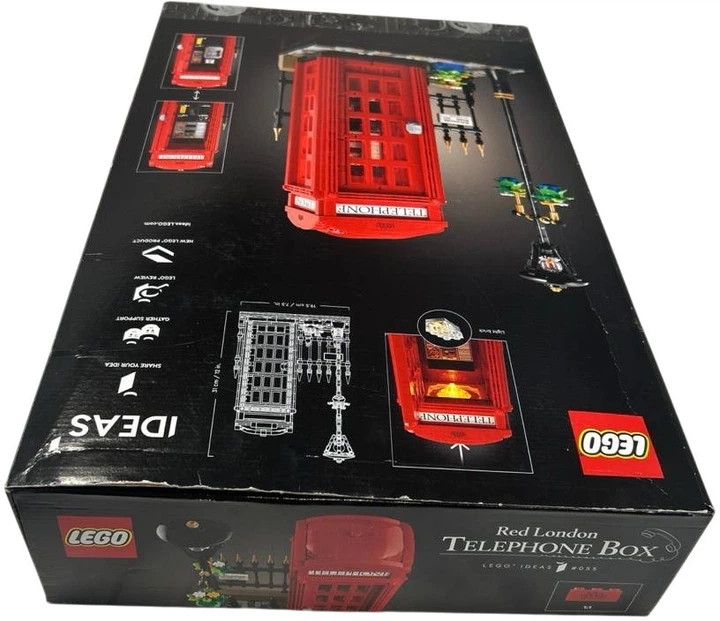 Конструктор LEGO Ideas Червона лондонська телефонна будка 1460 деталей (21347) (955555915846610) - Уцінка - Фото 8 Конструктор LEGO Ideas Червона лондонська телефонна будка 1460 деталей (21347) (955555915846610) - Уцінка - зображення 8