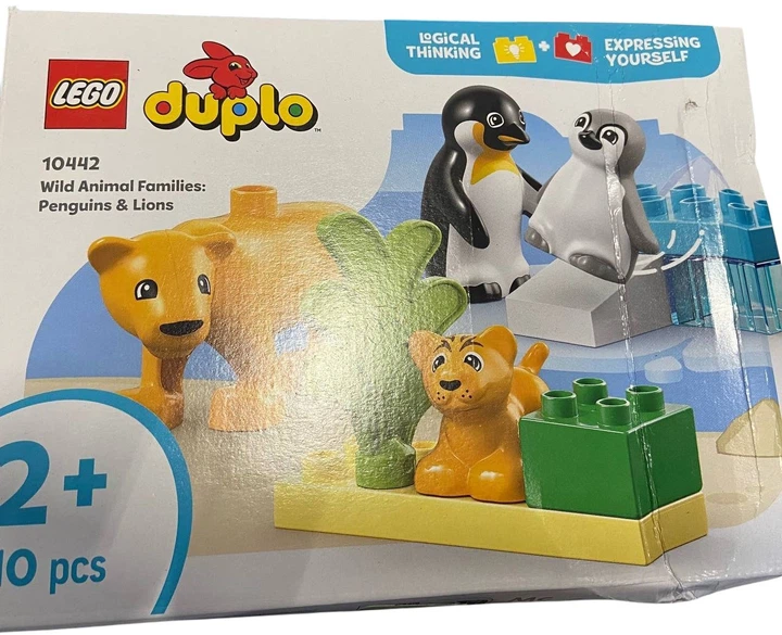 Конструктор LEGO DUPLO Сімейство диких тварин: пінгвіни та леви 10 елементів (10442) (955555914835580) - Уцінка - зображення 2
