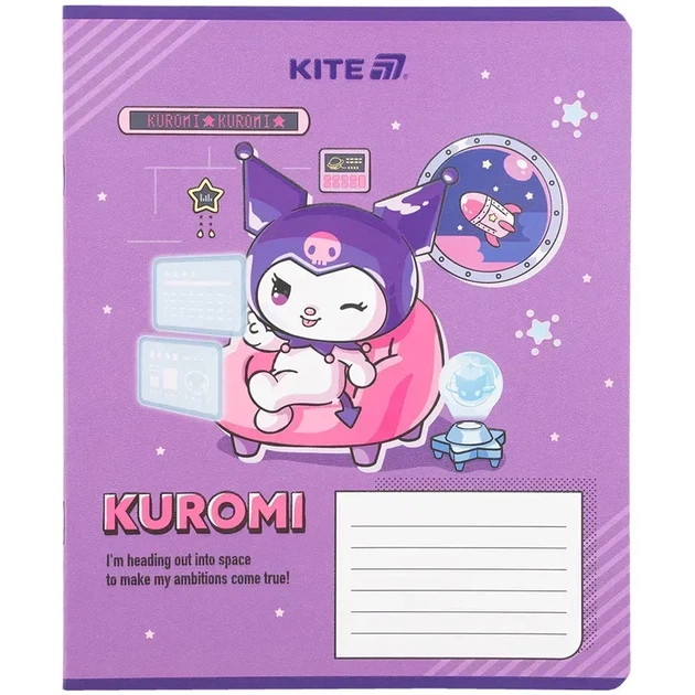 Зошит шкільний Kite Kuromi 18 аркушів, клітинка HK25-236-1 - зображення 6