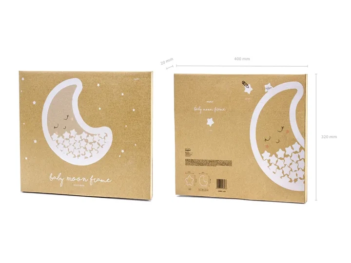 Drewniana księga gości PartyDeco Księżyc 38,5 x 30 cm (KG5) (5900779108936) - obraz 3